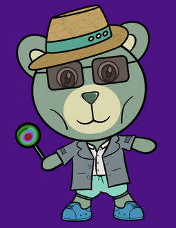 Best Polygon NFT Collection on Opensea - Jolly Teddy Party #4887