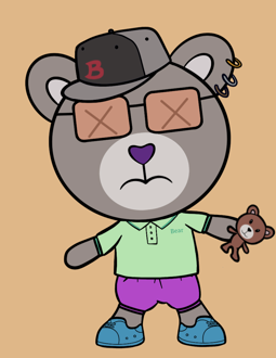 Best Polygon NFT Collection on Opensea - Jolly Teddy Party #4938
