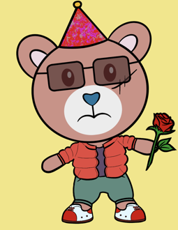 Best Polygon NFT Collection on Opensea - Jolly Teddy Party #4944
