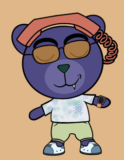 Best Polygon NFT Collection on Opensea - Jolly Teddy Party #4973