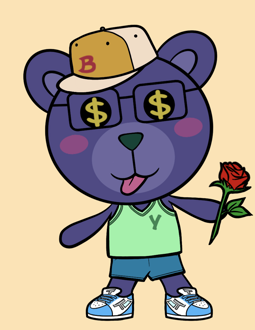 Best Polygon NFT Collection on Opensea - Jolly Teddy Party #4980