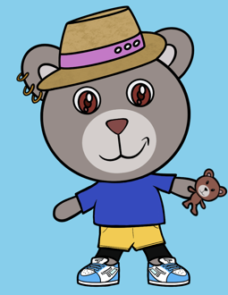 Best Polygon NFT Collection on Opensea - Jolly Teddy Party #4986
