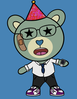 Best Polygon NFT Collection on Opensea - Jolly Teddy Party #4995
