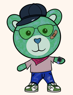 Best Polygon NFT Collection on Opensea - Jolly Teddy Party #5001