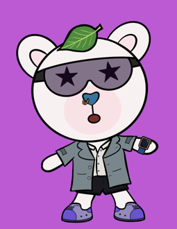 Best Polygon NFT Collection on Opensea - Jolly Teddy Party #5035
