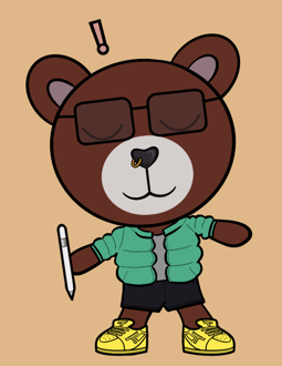 Best Polygon NFT Collection on Opensea - Jolly Teddy Party #5075