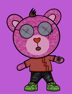 Best Polygon NFT Collection on Opensea - Jolly Teddy Party #5081