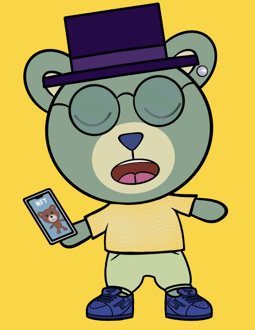 Best Polygon NFT Collection on Opensea - Jolly Teddy Party #5091