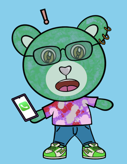 Best Polygon NFT Collection on Opensea - Jolly Teddy Party #5100