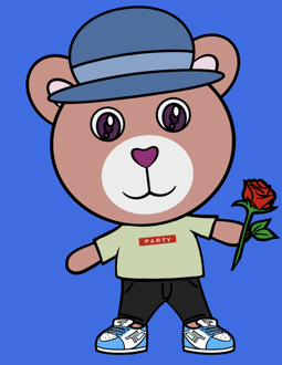Best Polygon NFT Collection on Opensea - Jolly Teddy Party #5259