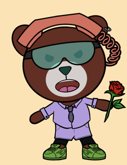 Best Polygon NFT Collection on Opensea - Jolly Teddy Party #5261