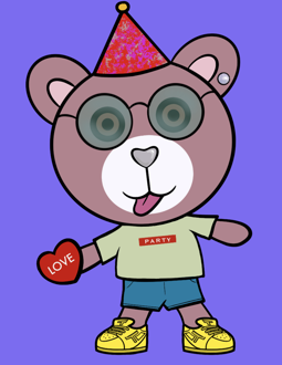 Best Polygon NFT Collection on Opensea - Jolly Teddy Party #5274