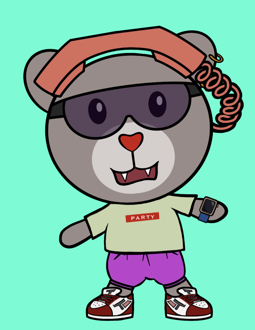 Best Polygon NFT Collection on Opensea - Jolly Teddy Party #5279