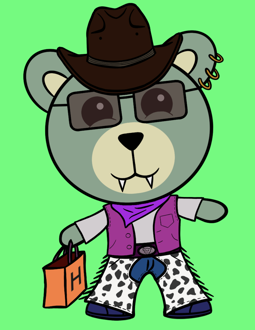 Best Polygon NFT Collection on Opensea - Jolly Teddy Party #5297