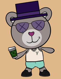 Best Polygon NFT Collection on Opensea - Jolly Teddy Party #5318