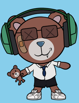 Best Polygon NFT Collection on Opensea - Jolly Teddy Party #5385