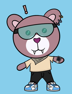 Best Polygon NFT Collection on Opensea - Jolly Teddy Party #5432