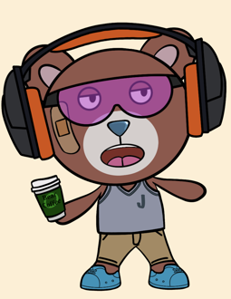 Best Polygon NFT Collection on Opensea - Jolly Teddy Party #5510