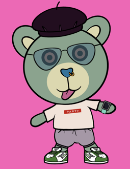 Best Polygon NFT Collection on Opensea - Jolly Teddy Party #5524