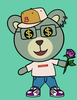 Best Polygon NFT Collection on Opensea - Jolly Teddy Party #5531