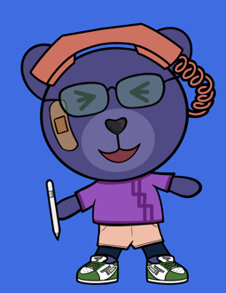 Best Polygon NFT Collection on Opensea - Jolly Teddy Party #5539