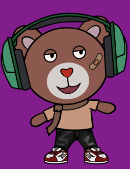 Best Polygon NFT Collection on Opensea - Jolly Teddy Party #5559