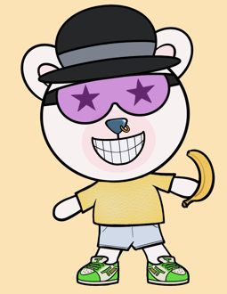 Best Polygon NFT Collection on Opensea - Jolly Teddy Party #5571