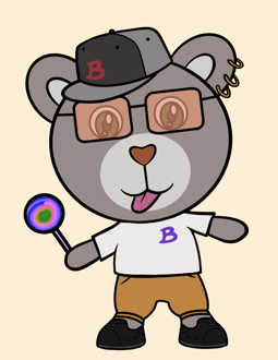 Best Polygon NFT Collection on Opensea - Jolly Teddy Party #5572