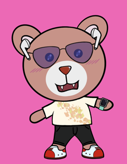 Best Polygon NFT Collection on Opensea - Jolly Teddy Party #5620