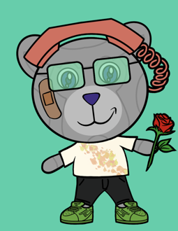 Best Polygon NFT Collection on Opensea - Jolly Teddy Party #5624