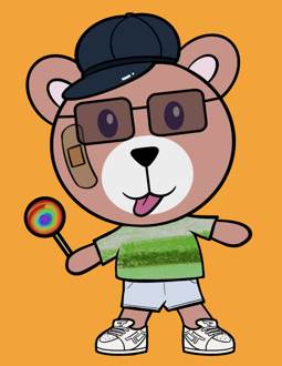 Best Polygon NFT Collection on Opensea - Jolly Teddy Party #5671