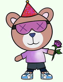 Best Polygon NFT Collection on Opensea - Jolly Teddy Party #5682