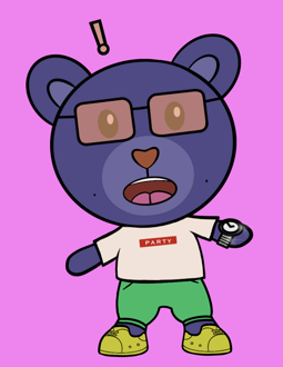 Best Polygon NFT Collection on Opensea - Jolly Teddy Party #5689