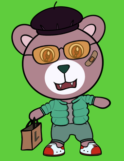 Best Polygon NFT Collection on Opensea - Jolly Teddy Party #5698