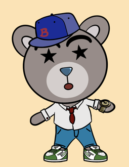 Best Polygon NFT Collection on Opensea - Jolly Teddy Party #5728