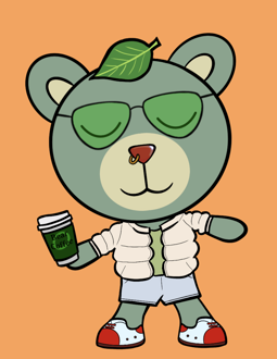 Best Polygon NFT Collection on Opensea - Jolly Teddy Party #5736