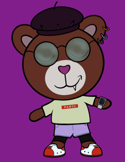 Best Polygon NFT Collection on Opensea - Jolly Teddy Party #5749