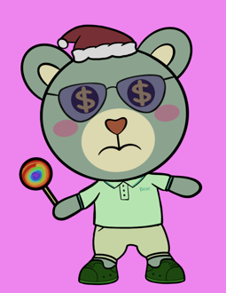 Best Polygon NFT Collection on Opensea - Jolly Teddy Party #5769