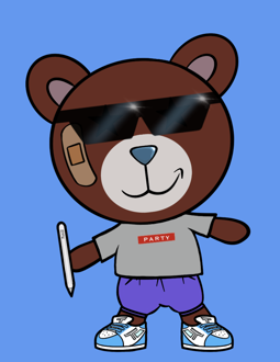 Best Polygon NFT Collection on Opensea - Jolly Teddy Party #5779