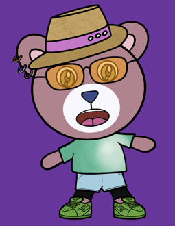 Best Polygon NFT Collection on Opensea - Jolly Teddy Party #5781