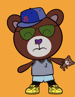 Best Polygon NFT Collection on Opensea - Jolly Teddy Party #5800
