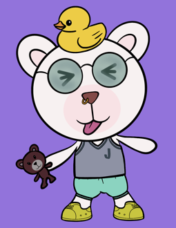 Best Polygon NFT Collection on Opensea - Jolly Teddy Party #5812