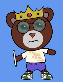 Best Polygon NFT Collection on Opensea - Jolly Teddy Party #5832