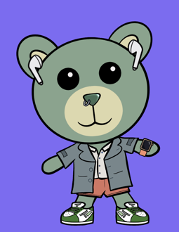Best Polygon NFT Collection on Opensea - Jolly Teddy Party #5839