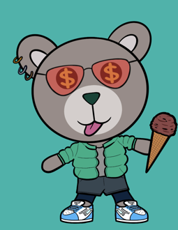 Best Polygon NFT Collection on Opensea - Jolly Teddy Party #5854