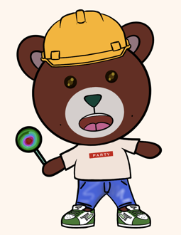 Best Polygon NFT Collection on Opensea - Jolly Teddy Party #5866