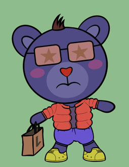 Best Polygon NFT Collection on Opensea - Jolly Teddy Party #5883