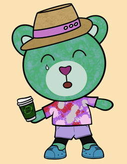Best Polygon NFT Collection on Opensea - Jolly Teddy Party #5885
