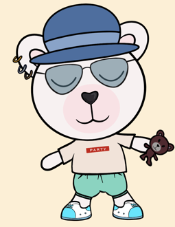 Best Polygon NFT Collection on Opensea - Jolly Teddy Party #5895