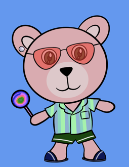 Best Polygon NFT Collection on Opensea - Jolly Teddy Party #590